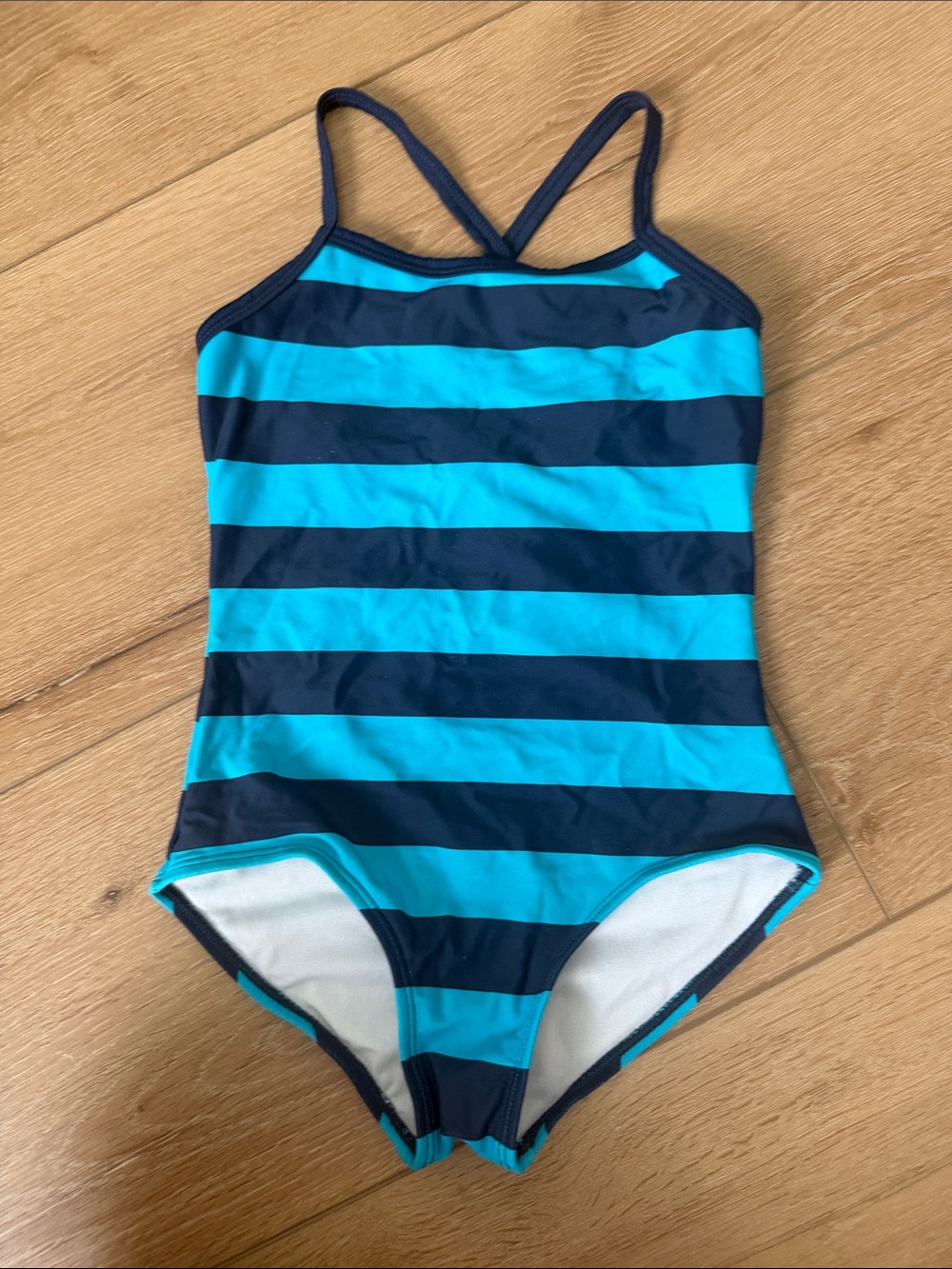 Kids Striped Blue One-Piece Swimsuit